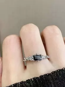 Anillo abierto zirconia cúbica