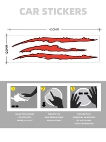 1 miếng dán phản quang chống xước xe hơi PVC - Nhiều màu - Xem 6