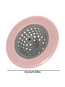 1入組矽膠水槽排水過濾器廚房用日常圓形防堵塞下水道過濾器 - 米色 - 查看 2