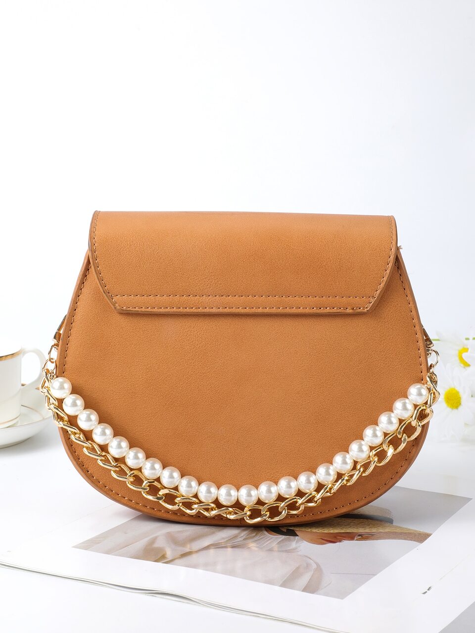 Fashionable Pearl Decor Handbag Pendant,Handbag Strap