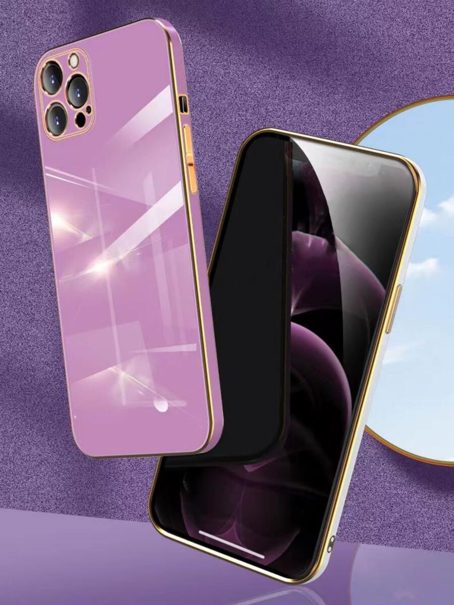 Hadaasi 6D Electroplated Solid Color Silicone Full Body Slim Shockproof Protective Phone Case Compatible With Samsung Galaxy And Apple, Also Suitable For 12/13C/12C/Note 12 Pro/NOTE13PRO/NOTE13PRO+/POCO M6PRO/OCOX6 5G,International Version, Not The Domestic Version