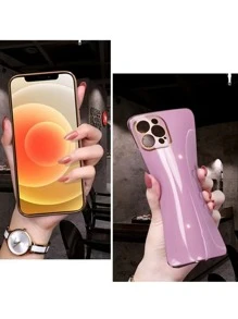 Hadaasi 6D Electroplated Solid Color Silicone Full Body Slim Shockproof Protective Phone Case Compatible With Samsung Galaxy And Apple, Also Suitable For 12/13C/12C/Note 12 Pro/NOTE13PRO/NOTE13PRO+/POCO M6PRO/OCOX6 5G,International Version, Not The Domestic Version - Purple - View 6