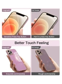Hadaasi 6D Electroplated Solid Color Silicone Full Body Slim Shockproof Protective Phone Case Compatible With Samsung Galaxy And Apple, Also Suitable For 12/13C/12C/Note 12 Pro/NOTE13PRO/NOTE13PRO+/POCO M6PRO/OCOX6 5G,International Version, Not The Domestic Version - Purple - View 7
