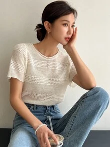 DAZY Top Sólido Hueco - Beis - Ver 9