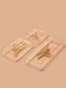 SHEIN Basic living 1pc Stackable Desk Drawer Organizer Tray Dividers For Bathroom/Vanity/Kitchen/Office  Decorations   Autumn Decor Festival Decor Room Decor Home Decor Fall Decor Bedroom Decor - Clear - View 2