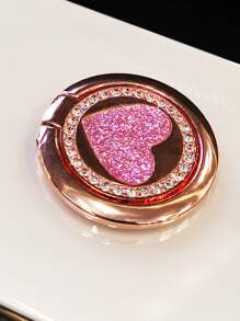 Beautiful Metal Ring Buckle Portable Phone Holder - Gold - View 5