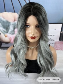 Peluca sintética largo rizado - Multicolor - Ver 2