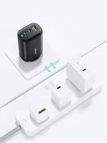 ESSAGER Essager 65W GaN USB Type C Charger For Laptop PPS 45W 25W Fast Charge Fori Realme MobilephiPhone14 13 Pro Phone Suitable For Travel, Office, Dorm, And Home Multi-Port, Adapter