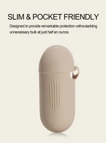 (本产品不含耳机) 无线蓝牙耳机硅胶防震保护壳，兼容Airpods 1/2通用 - 棕色 - 查看 4