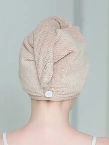 1 Nút trang trí Mũ sấy tóc thấm nước - Màu Khaki - Xem 3