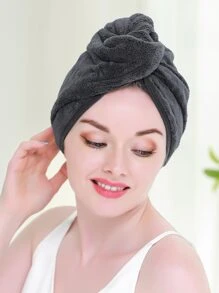 1 件装干发巾、干发毛巾、浴巾、干发帽家居浴室装饰返校发帽