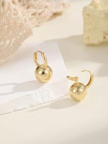 Ball Decor Stud Earrings - Multicolor - View 2