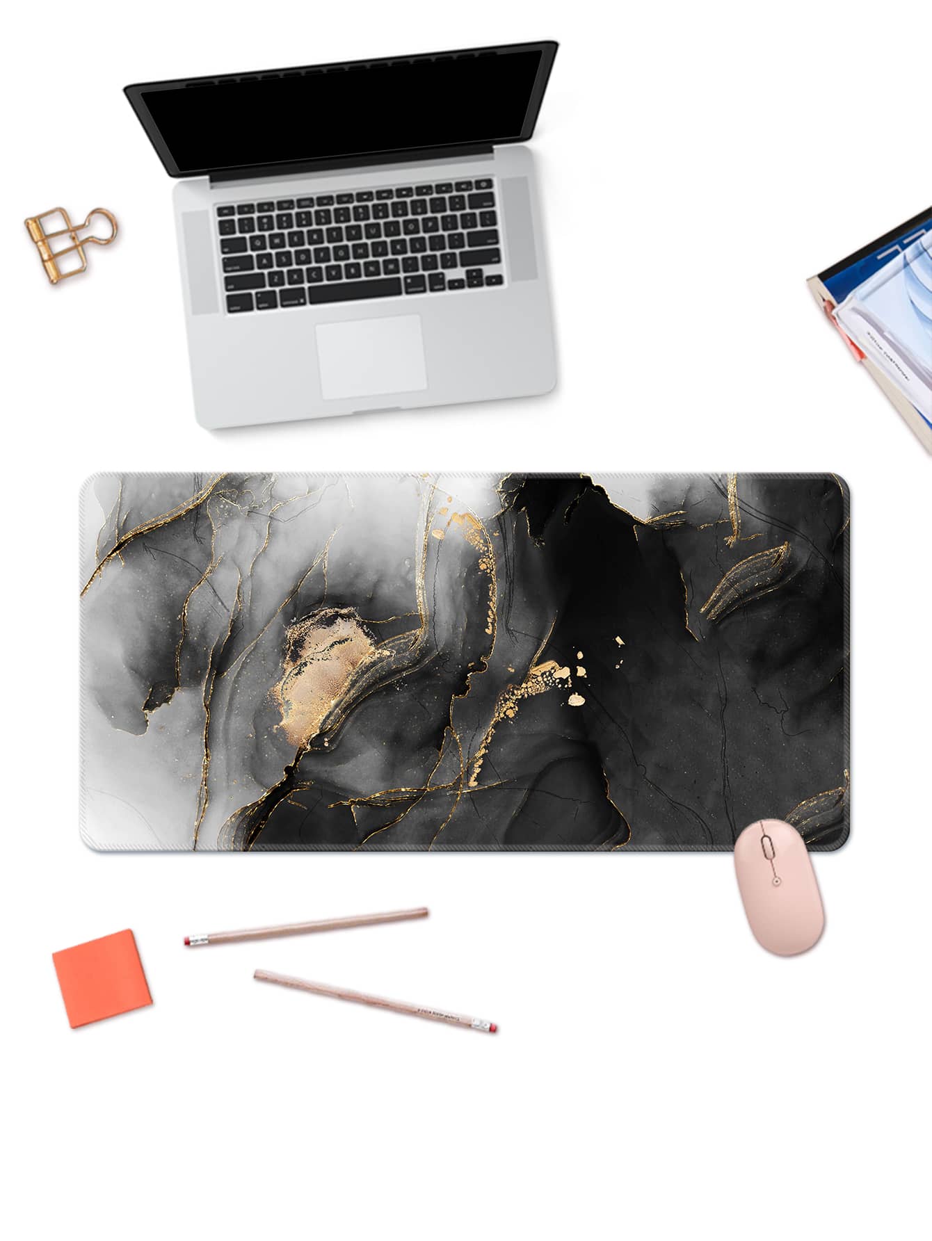 1pc 60*30CM Marble Pattern Mouse Pad, Desk Mat | SHEIN USA