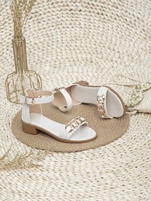 Dép có Gót Trẻ em - trắng - Xem 3