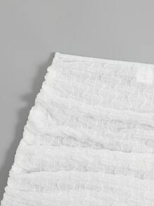 Swim SXY 側抽繩沙灘纏腰式半身裙 - 白色 - 查看 6