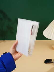 1pc PVC Jewelry Storage Bag, Minimalist Clear Jewelry Bag Set For Home - Clear - View 2