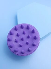 1pc Shampoo Massage Hair Brush - Mauve Purple - View 2
