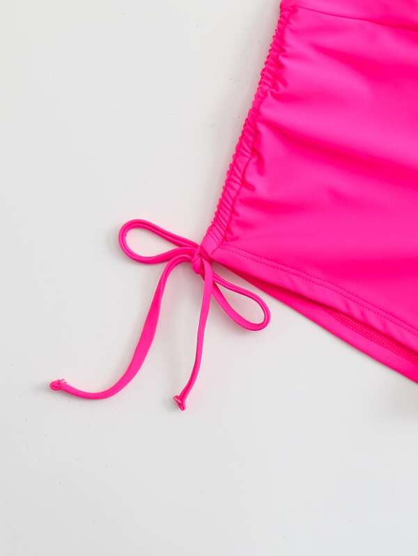 Drawstring Side Bikini Shorts SHEIN USA