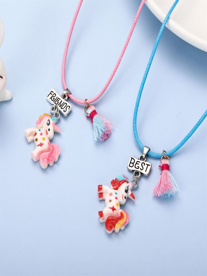 Cute unicorn necklace hotsell