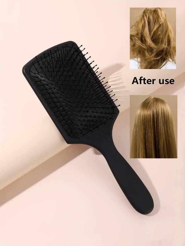 1pc AntiStatic Hair Brush Plastic Detangler, Glide Through Tangles