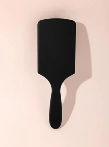1入組防靜電髮刷塑料梳理器，輕鬆滑過纏結器，塑料梳理器，吹乾和拉直，大方形發墊刷，適合濃密/捲曲/稀疏/長/短髮濕幹所有頭髮類型，適合女士男士 - 黑色 - 查看 2