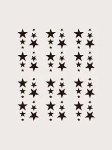 Tattoo Sticker Set, 6 Sheets Star Pattern Of Tattoo Stickers For Boys And Girls, Mini Tattoo Stickers For Adults - Multicolor - View 4