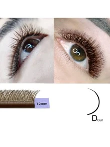 1 Máy Tính NAGARAKU Nâu YY Hình Dệt Tay Tổng Hợp Cao Cấp Chồn Lông Mi Mềm Tự Nhiên Có Dạng Lưới Lưới Đeo Chéo Lông Mi Giả - màu nâu - Xem 6