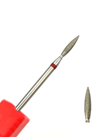 hytoos 1 pieza Broca de taladro de uñas con forma de cono ruso con rhinestones para quitar cutículas, accesorio para taladro de uñas eléctrico