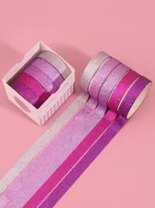 5 Stücke Washi Klebeband mit metallisch Design