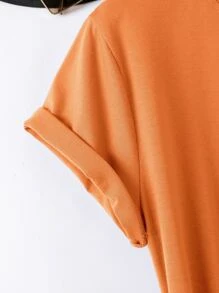 SHEIN Essnce 素色圓領T恤