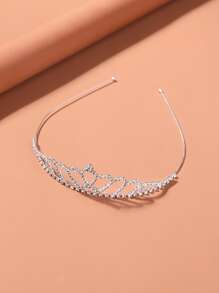 1入組女士水鑽皇冠裝飾豪華新娘頭帶適合派對