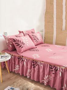 2pcs Leaf Pattern Pillowcase Without Filler