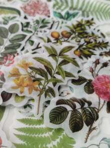 100入組植物圖案貼紙 - 彩色 - 查看 3