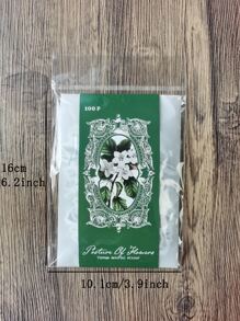 100入組植物圖案貼紙 - 彩色 - 查看 4