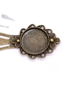 1pc Zinc Alloy Bookmark - Bronze - View 2