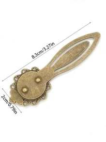 1pc Zinc Alloy Bookmark - Bronze - View 4