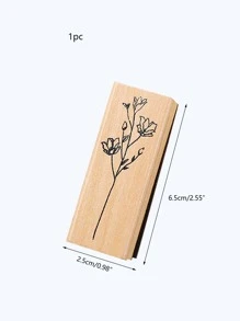 1 con dấu hoa văn bằng gỗ - màu nâu - Xem 3