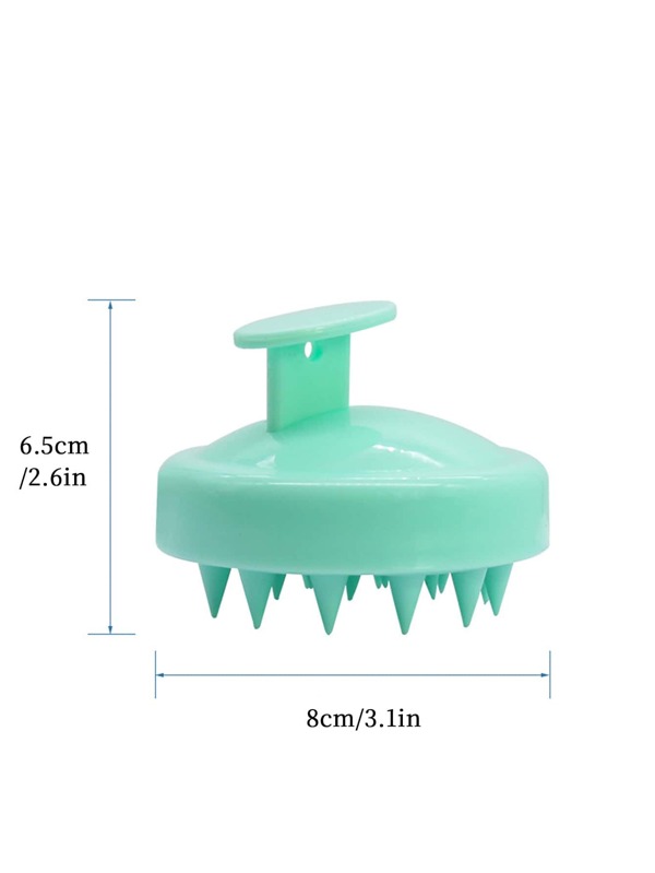 1pc Plastic Scalp Massager, Green Shampoo Massage Brush For Bathroom SHEIN USA