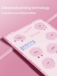 Funda de silicona con estampado de letra compatible con iPad - Multicolor - Ver 3