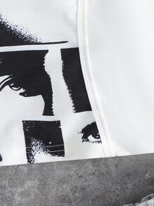 Girls Figure Graphic Tank Top - White - View 4