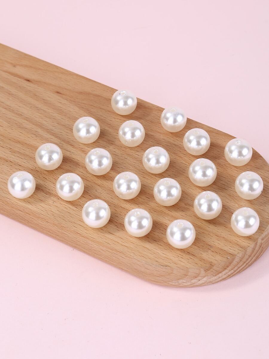 20pcs/set Faux Pearl DIY Jewelry Accessory - Apricot - View 1