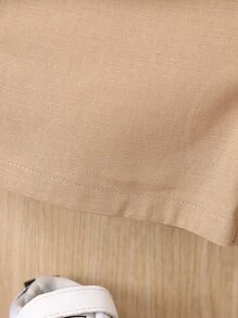 Baby Boy Summer Casual Color Block Polo Shirt And Shorts Set - Multicolor - View 6