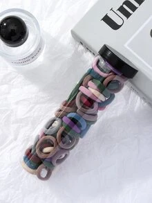 100 chiếc cà vạt buộc tóc đơn giản màu Morandi cho nữ - Nhiều màu - Xem 4