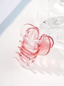 1pc phụ nữ thiết kế trái tim vuốt tóc phong cách ngọt ngào - Màu Hồng  Dưa hấu - Xem 3