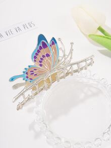 1入組女士蝴蝶設計時尚髮爪