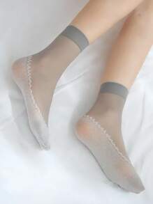 1/4/10/20 Pairs Mixed Women Non-Slip Anti-Snag Ankle Socks, Soft & Comfortable Retro Hosiery, Multiple Packs Available