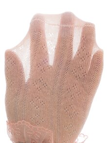 2對女童蕾絲邊甜美風格及踝襪 - 彩色 - 查看 7