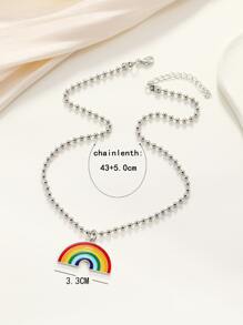 LGBT彩虹吊墜項鏈 - 彩色 - 查看 3