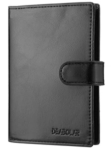 短款男士钱包休闲男钱包拉链卡包搭扣零钱包小号护照套男士钱包爸爸礼物超薄轻便便携式现金身份证信用卡零钱包生日礼物情人节周年纪念礼物情侣大学生中学生男士礼物