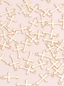 40pcs Cross DIY Pendant - Gold - View 2